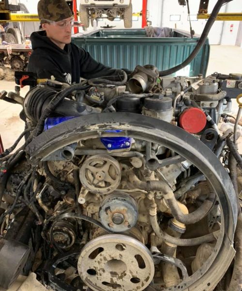 Kyle working