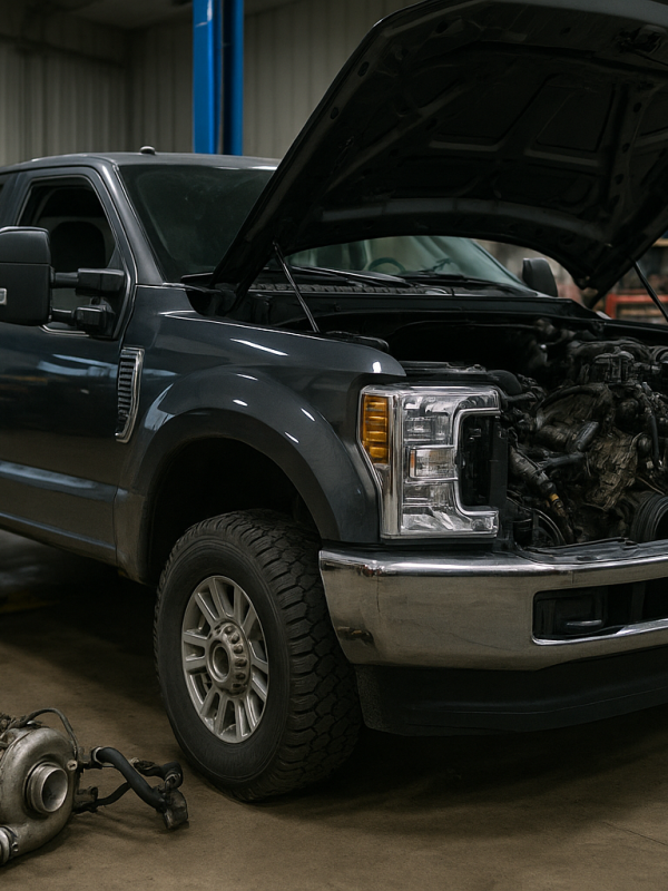 truck mid-repair