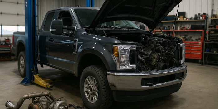 truck mid-repair